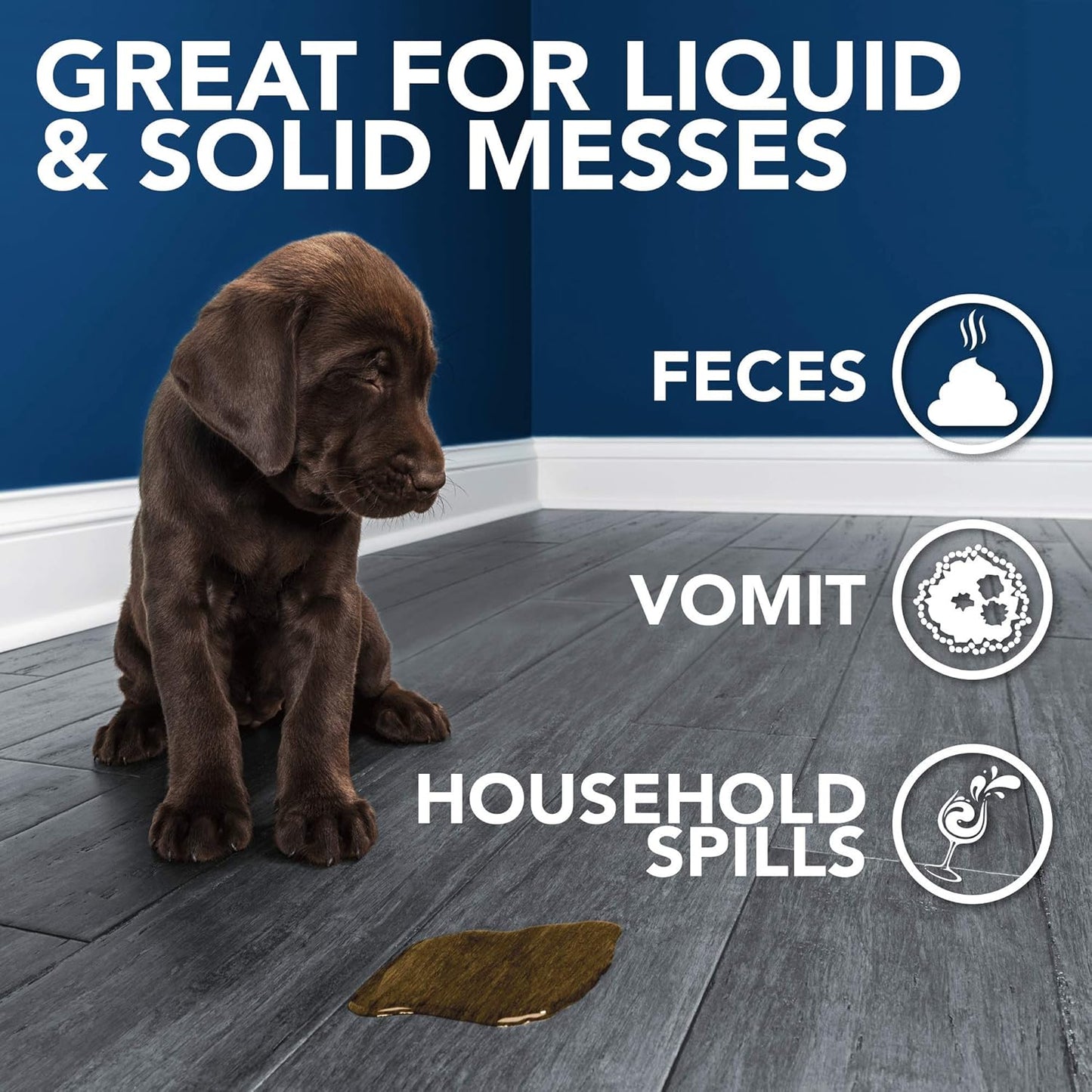 Abzorbitall Pet Mess Absorbent Towels - Multi-Surface Urine and Dog Poop Cleaning Sheets - 12 X 17 Inches - 30 Towels