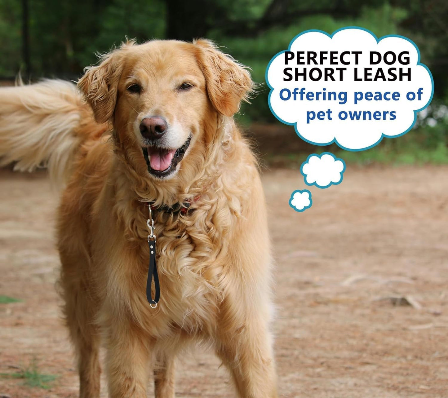 Short Dog Leash - 9 Inch Dogs Lead Grab Tab Heavy Duty Waterproof PVC Dog Training Traffic Leashes for Safety Control Behavior Correction Hiking Backup & All Breeds (Pink, 9'')