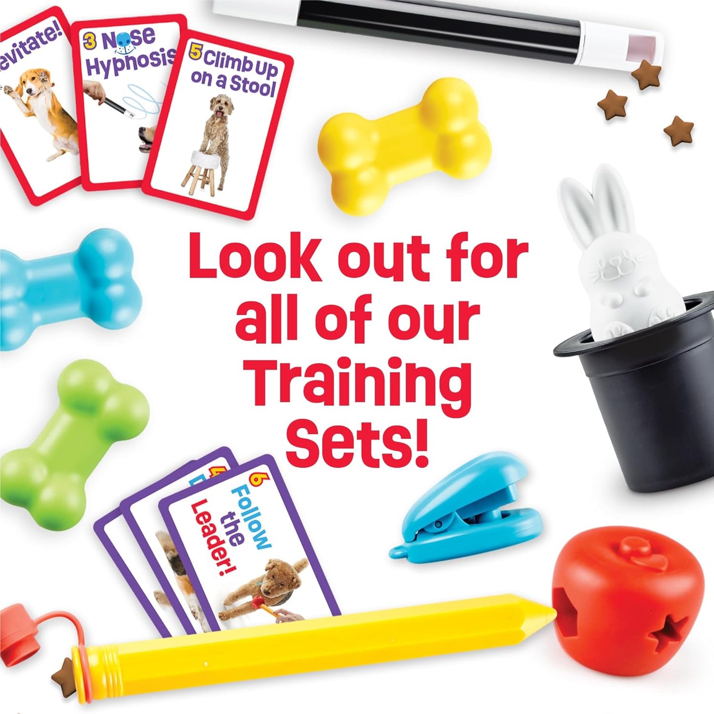 Pooch School Training Set - 15 Piece Set Training Games for Dogs, Games and Toys for Dogs